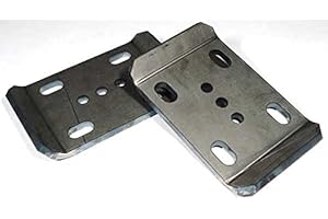 BARNES 4WD U BOLT PLATES PAIR (2.5" WIDE SPRINGS) COMPATIBLE WITH GM, Jeep or Toyota