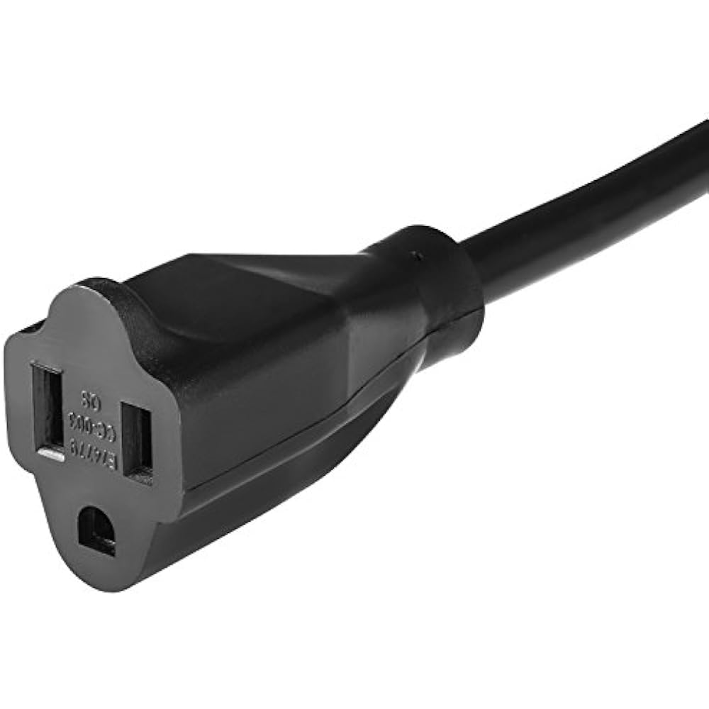 Maximm Extension Cords Cable 1 Foot 360 Rotating Flat Plug Cord/Wire