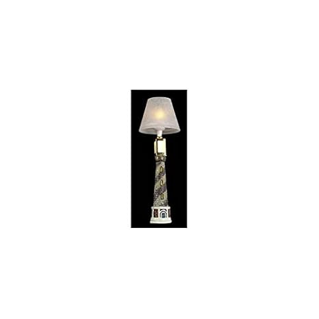 Amazon Com Dollhouse Miniature Lighthouse Floor Lamp 12v Toys