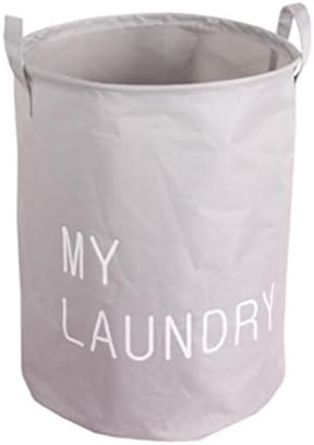 Foldable Laundry Basket Polyester Storage Bag Hamper Waterproof Toys Organizer Tidy Clothes Holder White - intl