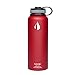 Klear Bottle - 40 Oz Double Insulated Stainless Steel Water Bottle (Red)