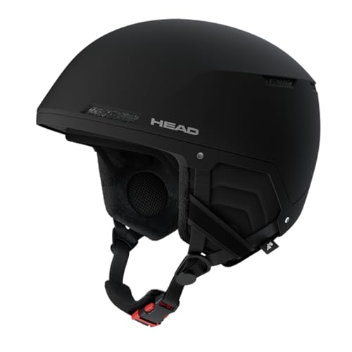 HEAD Unisex Adult Compact Evo Ski and Snowboard Helmet, Black, XS/S