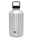 Dijkoo BOTTL - 68oz Stainless Steel Bottle True 2L Beer Growler Bigger than 64oz stainless steel water bottle (Stainless Silver)