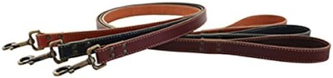 Auburn Leathercraft Lake Country Stitched Leash 1/2" x 48" BLACK