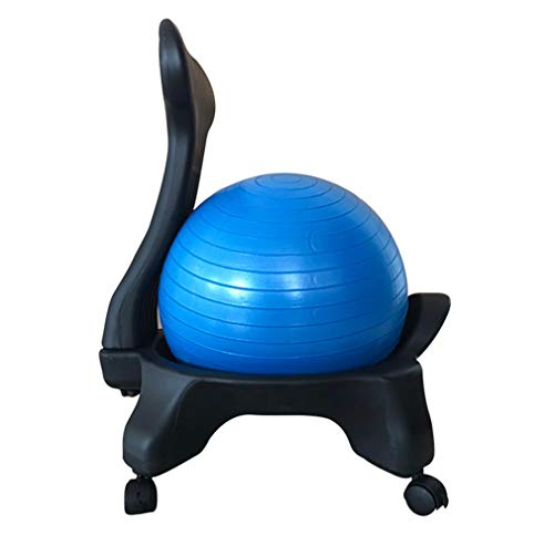 Chaise Ergonomique Kikka Active Chair - Avec Ballon D'exercice - Posture Dos Recommandée Kiné - Bureau Et Maison