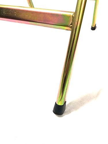 ANDRYS - Faltbarer Holzspalter aus kaltverzinktem Stahl, Farbe tropisch Gold, mit Schrauben und schwarzen PVC-Kappen. – Bild 5