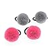 40 Pcs (20 Pairs) Pom Balls Elastic Hair Ties for Girls' Ponyatil Holder Accessories (Assorted Color)