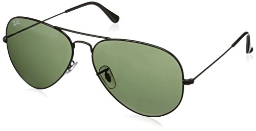 Ray-Ban Sunglasses - RB3026 Aviator Large Metal II / Frame: Black (62mm) Lens: Green