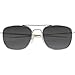 Humvee Campco Pilot Sunglasses - Polarized Aviator Sunglasses Bayonette, Frame, Military Sunglasses with Gray Lens and Chrome Silver Frame, 57mm