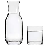 Lily's Home Bedside Night Water Carafe with Tumbler Glass