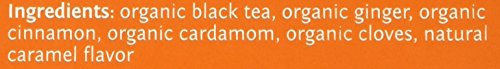 STEEP BY BIGELOW ORGANIC CHAI 20 COUNT ORGANIC CAFFEINATED INDIVIDUAL BLACK TEA BAGS, FOR HOT TEA OR ICED TEA, DRINK PLAIN OR SWEETENED WITH HONEY OR SUGAR