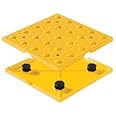 Access Tile ADA Compliant Detectable Warnings, 2'x5', Cast in Place Replaceable, Federal Yellow