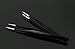 erioctry 1PCS ESD-14 Professional Pointed Ingrown Hair Splinter Tip Tweezers - Precision Stainless Steel Black Coated Tweezers for Ingrown Hair Treatment & Splinter Removal (ESD-14)