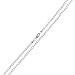 Authentic Solid Sterling Silver 2mm Cuban Curb Link Diamond-Cut Pave .925 ITProLux Necklace Chain 16