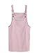 MakeMeChic Women's Bid Strap Pocket Dungaree Mini Overall Dress Pink X-Large