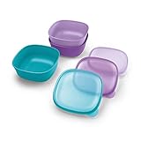 NUK Stacking Bowl and Lid, Assorted Colors, 3