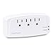 CyberPower CSB300W Essential Surge Protector, 900J/125V, 3 Outlets, Wall Tap