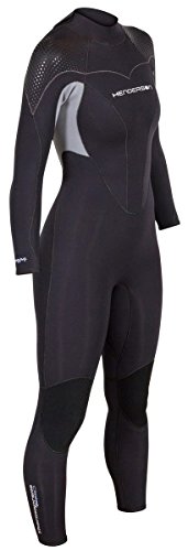 Women's Thermoprene Pro Wetsuit 3mm Back Zip Fullsuit Black