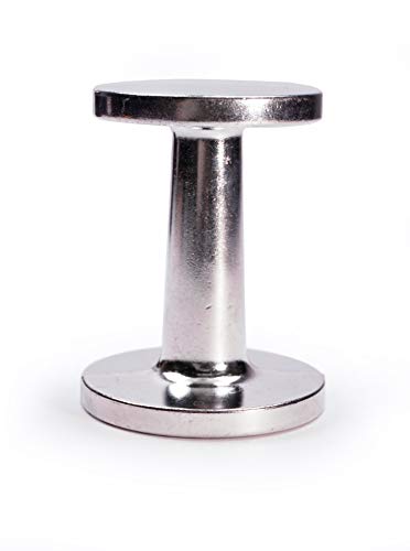 RSVP International Espresso Coffee Kitchen Tool Home and Commercial Use, Dual Sided Tamper, Aluminum Alloy