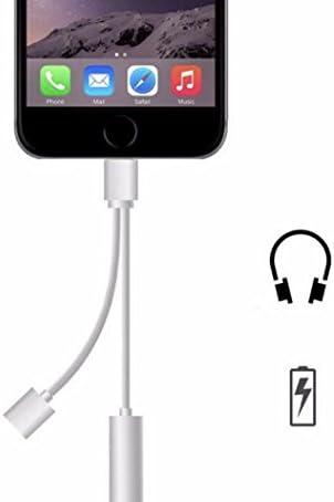 2 in 1 Lightning Adapter for iPhone 7 / 7 Plus with Excellent Sound Quality and Charging (Silver)