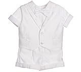 Infant Cross Collar Christening Short Set Size 18M