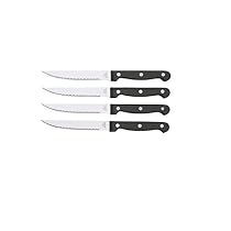 Ikea Stainless Steel Steak Knife, Set of 4, Black, Silver