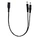 digitharbor® 3 Pack 1:2 1 Female to 2 Male Plug 5.5x2.1mm Port 12V DC Power Adapter Splitter Cable for Security CCTV Parking Camera Car Monitor