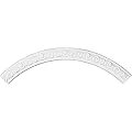 Ekena Millwork CR46JA 45 1/2 inch OD x 39 3/8 inch Id x 3 1/8 inch W x 1/2 inch P Jamie Ceiling Ring (1/4 of Complete Circle), White