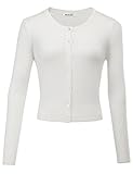 MUXXN Women's 50s Vintage Button-down Long Sleeve Knit Cardigan