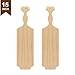 Battife Sorority Paddle 15‘’ Inch Greek Fraternity Paddle Unfinished Wooden Pine - 100% Solid Wood Paddle [2Pack]