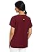 WonderWink Women's Scrubs Four Way Stretch Sporty V-Neck Top, Wine, Medium