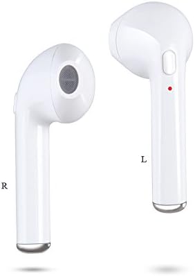 Wireless 4.2 Bluetooth Headphones, Mini Wireless Earphones Twins In-Ear Earbuds Stereo Earpiece for apple iPhone 7 7 plus 6s 6s plus, iPad, Samsung smartphone(2 pieces) (twins earphones white)