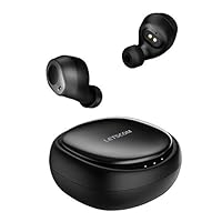 Letscom Wireless Earbuds, Upgraded Bluetooth 5.0 Headphones Deep Bass True Wireless Earbuds Stereo Hi-Fi Sound Wireless in-Ear Earphones with Mic and Charging Case