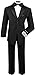 Black N Bianco Boy's Modern Tuxedo Dresswear Set