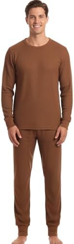 BROOKLYN VERTICAL Mens 2-Piece Waffle Thermals Set | Long Sleeve