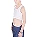 Les Lesbian Tomboy Short Vest Chest Binder Tops (XL, White)