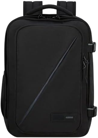 Take2Cabin - Sac Cabine Ryanair 25 x 20 x 40 cm, 24 L, 0,40 kg, Bagage à Main, Sac à Dos Avion S Sous le Siège, Noir (Black)