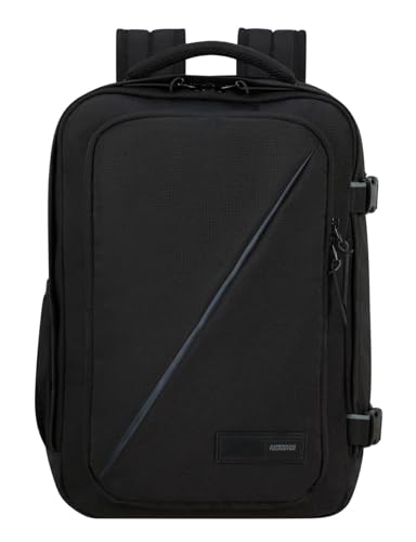 Take2Cabin - Ryanair Kabinentasche 25 x 20 x 40 cm, 24 l, 0,40 kg, Handgepäck, Flugzeug-Rucksack S Untersitz, Schwarz (Black)