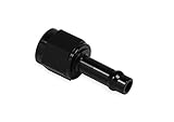 Earl's Performance 750166ERL Vapor Guard Straight AN Hose End Fitting Size: -6AN Female Hose End Size: 3/8 in. Barb Anodized Black Aluminum Vapor Guard Straight AN Hose End