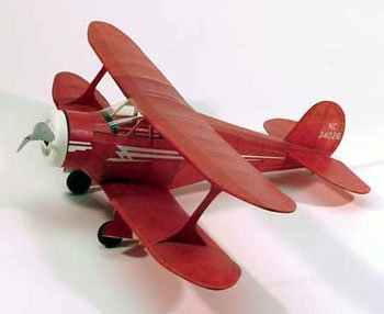 Staggerwing Rubber Powered Model Airplane by Dumas