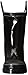 Western Chief Kids Waterproof Rubber Classic Rain Boot with Pull Handles, Black, 1 M US Little Kid