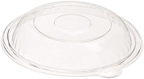 Pack n' Serve Plastic Round Dome Lid for 24/32-Ounce Standard Bowls, 7-Inch Diameter, Clear (100-Count)