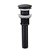 Ownace Bathroom Faucet Vessel Vanity Sink Pop Up Drain Stopper Without Overflow Solid Brass Black Color