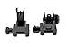SNIPER®Precision Machined Aluminum Picatinny/weaver Front And Rear Combo Set Flip Up Backup