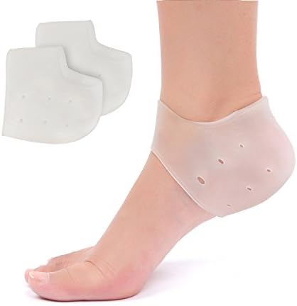 Plantar Fasciitis Silicone Moisturizing Gel Heel Socks๏ผCompression Foot Care Protector for Dry Hard Cracked Skin Care๏ผInferior Heel Pain Relief and Ankle Pain Relief Socks for Women and Men๏ผ1 Pair๏ผ