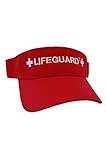 Official Lifeguard Adjustable Visor Red One Size