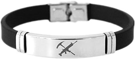 Veronica Key Creative Adjustable Stainless Steel Silicone Bracelet Wristband