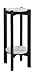 Convenience Concepts Newport Deluxe Plant Stand, Faux Cement/Black