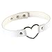 YEYULIN Heart PU Leather Punk Collar Choker Necklace Neck women Jewelry