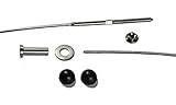VistaView CableTec - 1/8 Inch Stainless Steel Cable Railing Assembly Kit - 15 Foot With Black Caps